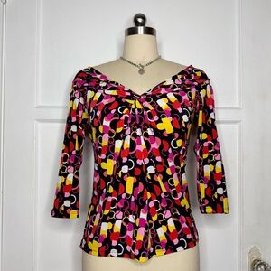 Colorful print top